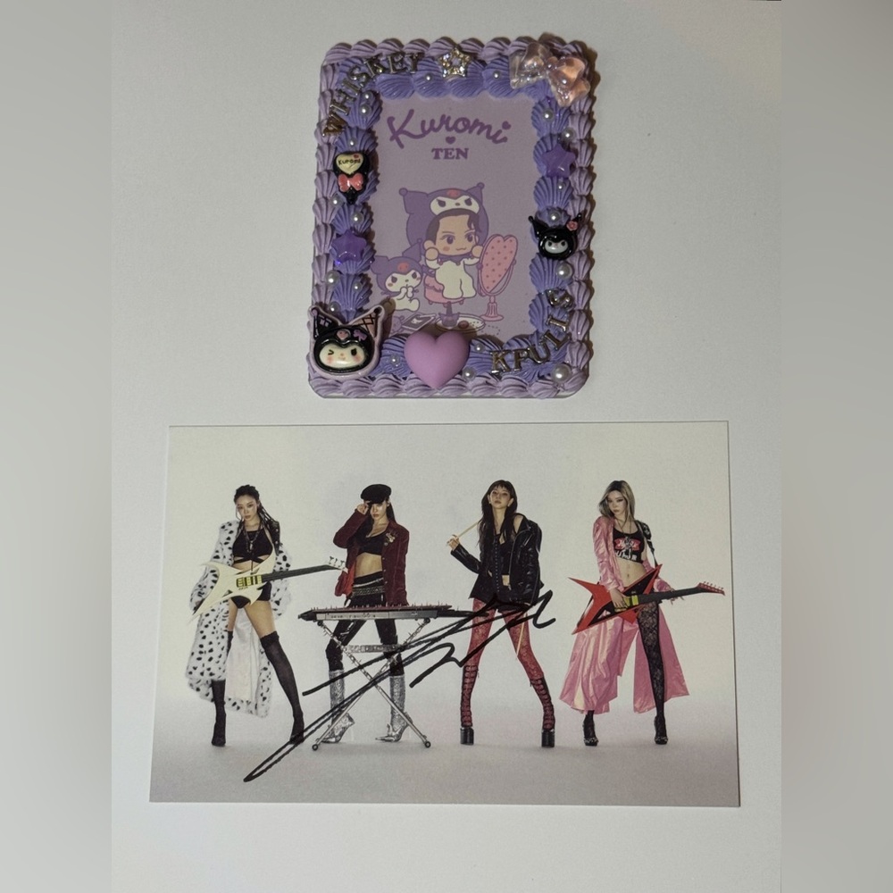 Kuromi Purple Decorative Frame + Autographed Band Photo